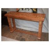 Rustic Stretcher Base  Sofa / Hall  Table Maple