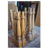 Turned Maple & Pine Table Leg Sets