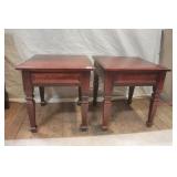 Bevelled Top End Table Set