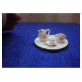 Miniature Dolls Porcelain Tea Set