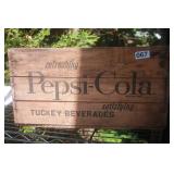 Wooden Pepsi  Pop Crate  Vintage