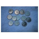 Canadian 25 Cent Mounties  Coin Collection