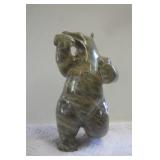 Eskimo Art Soapstone Carved Bear