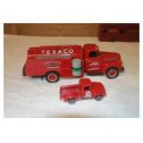 2 Texaco Diecast Toy Fuel Trucks