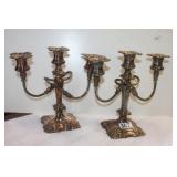 Ornate Coronet Candle Stands