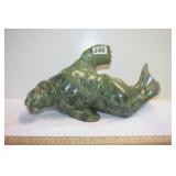 Native Eskino Soapstone Seal Carving