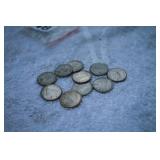 1940s - 60s Canadian 5  &10 Cent Coins