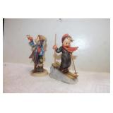 'Hear Ye Hear Ye & Skier ' Hummel Figurines