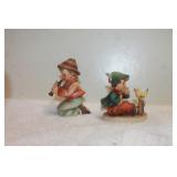' Little Tooter & Singing Lesson' Hummel Figurines