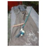 Fish Rod, Ice Scop Hip Waders, Fish Knife