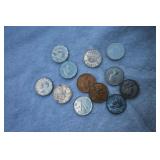 1920s -1940s Canadian 5 Cent Coin Collection