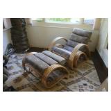 Bamboo Lounge Chair & Ottoman