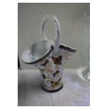 Butterfly & Etched Glass Vases & Candlesticks