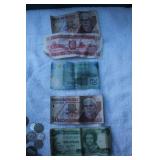 Vintage Mexican Paper Currency