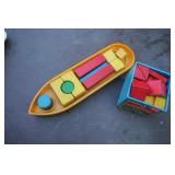 Vintage Boat & Wood Blocks