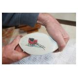 Folk Painted Iron   / Door Stop