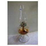 Vintage Glass Oil Lamp