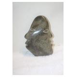 Inuit Soapstone  Face Carving