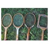 Vintage Wooden Tennis Raquets