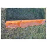 6ft Scrolled Wooden Shelf