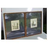 Amsterdam & Burges Watercolour Paintings