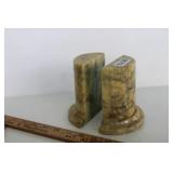 Vintage Marble Bookends
