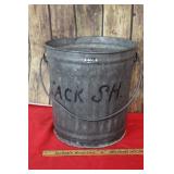 Vintage Galvanized Can