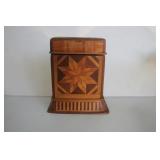 Vintage Inlaid Wood Cigarette Box