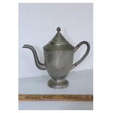 Early Engraved Pewter Coffee Pot