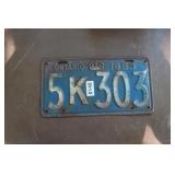 1953 Ont Licence Plate