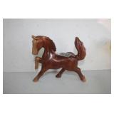 Vintage Carved Wooden Horse