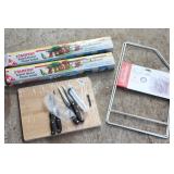 Kabob Baskets, Knives, Cutting Board