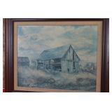 Mary Doyle ' Time Ravaged Farmstead ' Art