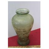 Green Art Glass Vase