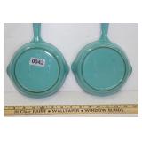 6' Cast Iron Enamel Frying Pans