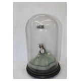 Glass Dome Display Case & Porcelain Doll