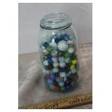 Jar Full Of Vintage Marbles