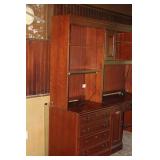Cherry Office Desk / Bookcase  4pce