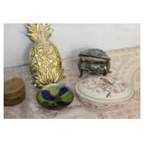 Vintage Compotes & Brass Pinapple Door Knocker
