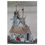 'Noahs Ark spring Cleaning ' W Robinson Art Print