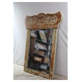 Pressed Wood Bevelled Mirror