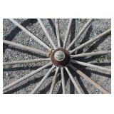 Early Wooden Buggy Wheel