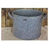 Early Granitware Cook Pot