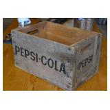 1970s Wooden Pepsi Pop Crate