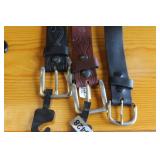 Leather Mens Belts  Made In Canada N.O.S