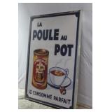 Vintage Poule au Pot Framed Advertising Poster