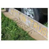 Action Truss & Bowser Wooden Signs