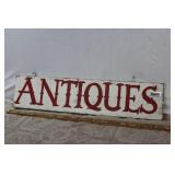Wooden Antiques Sign