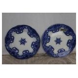 Knox Flow Blue Plates  1890s