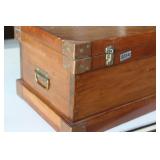 Vintage Wooden Tool Box  / Metal Hardware